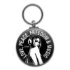 bpd kaal key ring woman with headphone art