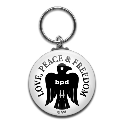 bpd kaal bird logo design key ring