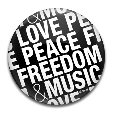bpd kaal design love peace freedom mirror