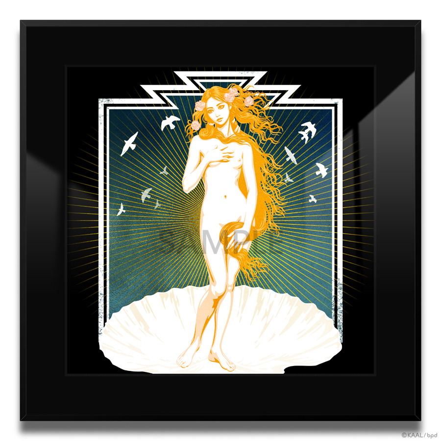 ジクレー版画 Re-Birth of Venus 12インチレコードジャケットサイズのインテリアアート