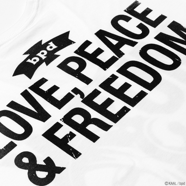 ロックフェスTシャツ Music Love Peace Freedom