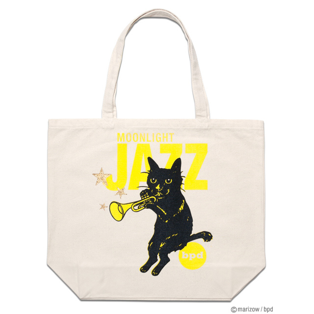 Bpd Jazz Cat 黒猫イラストのトートバッグ Bpd Store