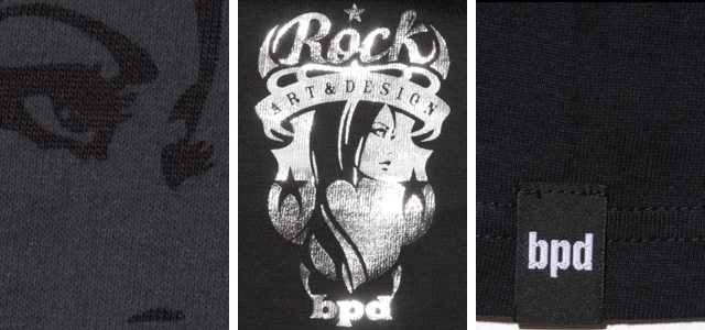 bpd Rock エンブレム デザインTシャツ詳細