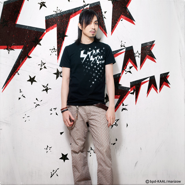 bpd STAR 星柄 ロゴTシャツ モデル写真 KAAL