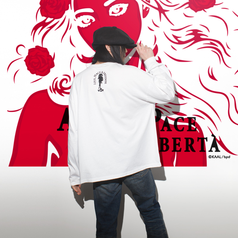 KAAL amore pace liberta long sleeve tee portrait 2