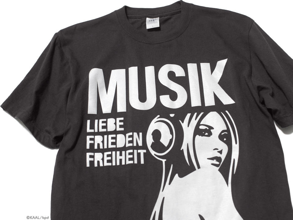 KAAL 音楽アートTシャツ Musik デザイン詳細