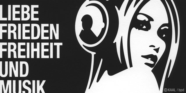 KAAL Liebe Frieden Freiheit Musik ジクレー版画 プリント