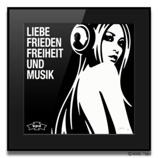 KAAL love peace freedom giclee print art