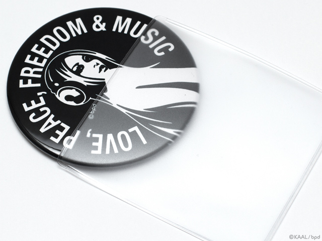 Love Peace Freedom Music のコンパクトな缶ミラー