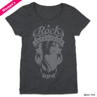 KAAL『Rock – ART & DESIGN エンブレム』レディースTシャツ [カットソー]