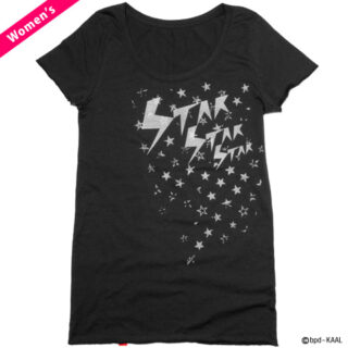 bpd『STAR STAR STAR』星柄 レディースTシャツ [ロング丈カットソー]