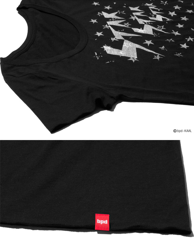STAR 星柄 レディースTシャツ ロング丈カットソー 拡大