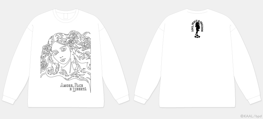 KAAL ロングスリーブ ビッグTシャツ ブラック