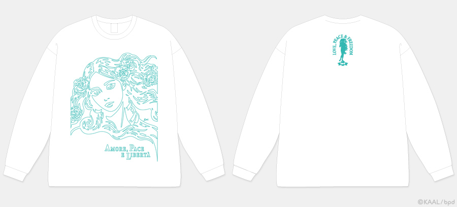 KAAL ロングスリーブ ビッグTシャツ エメラルドグリーン