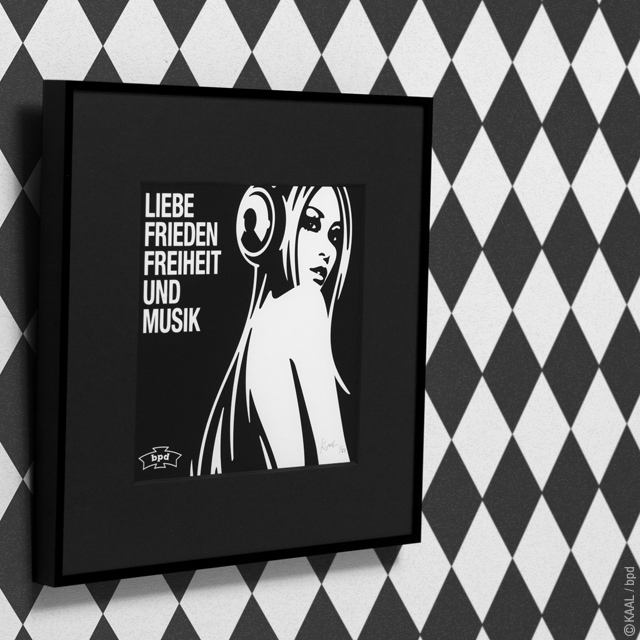 bpd KAAL インテリア レコードジャケットアート Liebe Frieden Freiheit und Musik
