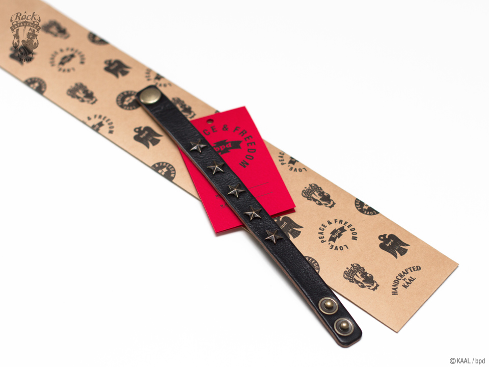 Handcrafted by KAAL leather bracelet five star
